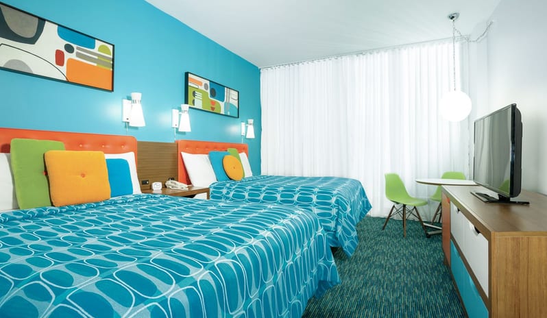 Universal’s Cabana Bay Beach Resort - Standard Room Poolside Queen 2 Beds